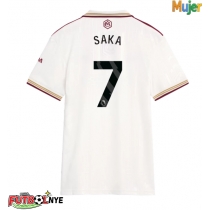 Camiseta Arsenal Bukayo Saka #7 Tercera Equipación para mujer 2025-26 manga corta